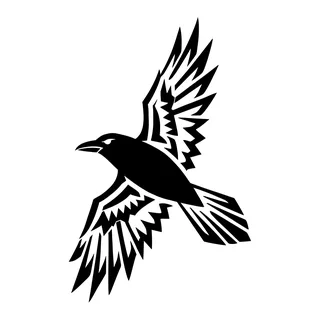 Black and white tribal tattoo design, drawn flat for a neck tattoo