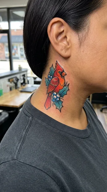Tattoo on the neck
