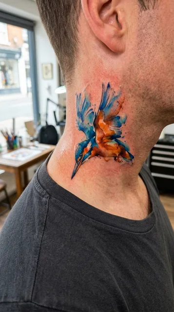Tattoo on the neck