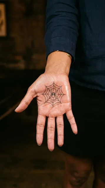 Tattoo on the palm