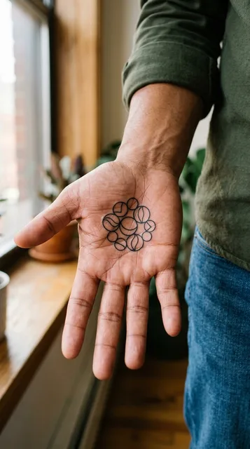 Tattoo on the palm