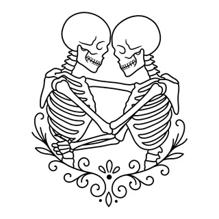 Black and grey ornamental tattoo design, drawn flat for a palm tattoo