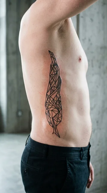 Tattoo on the ribs