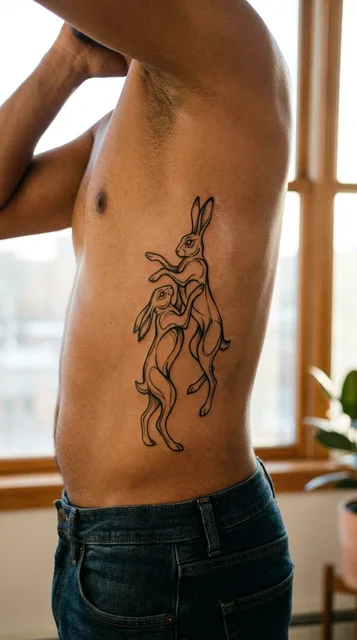 Tattoo on the ribs