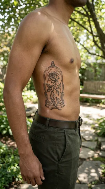 Tattoo on the ribs