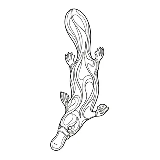 Black and white linework tattoo design, outline stencil for a ribs tattoo