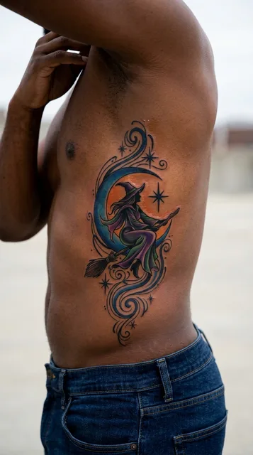 Tattoo on the ribs