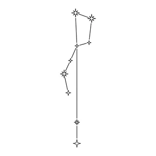 Black and white linework tattoo design, outline stencil for a shin tattoo