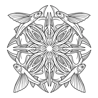Black and grey biomechanical tattoo design, drawn flat for a shoulder tattoo