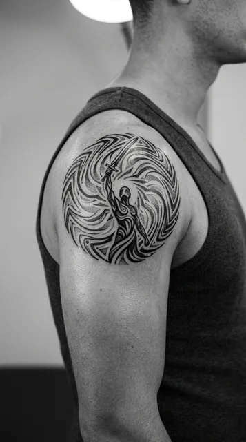 Tattoo on the shoulder