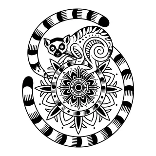 Black and white blackwork tattoo design, drawn flat for a shoulder tattoo
