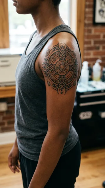 Tattoo on the shoulder