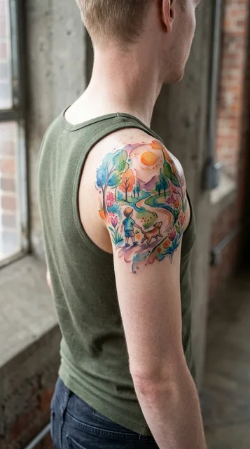 Tattoo on the shoulder