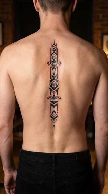 Tattoo on the spine