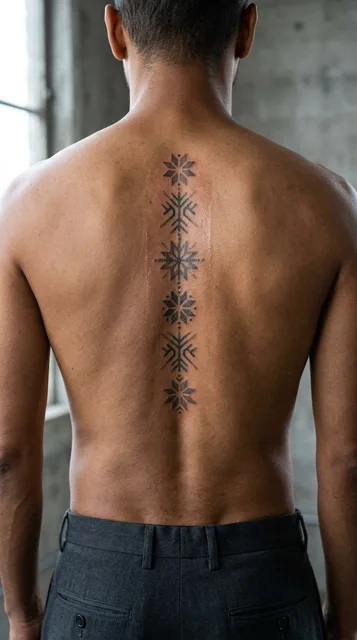 Tattoo on the spine