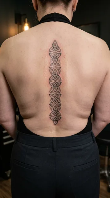 Tattoo on the spine