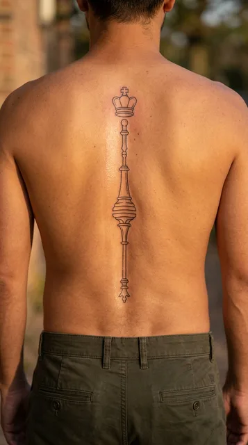 Tattoo on the spine