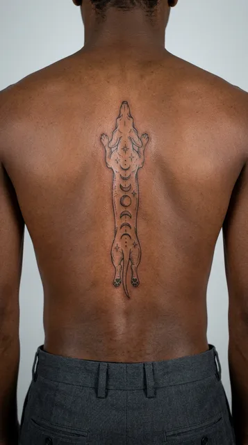 Tattoo on the spine