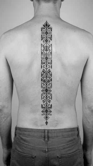 Tattoo on the spine