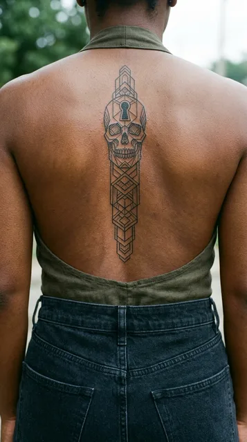 Tattoo on the spine