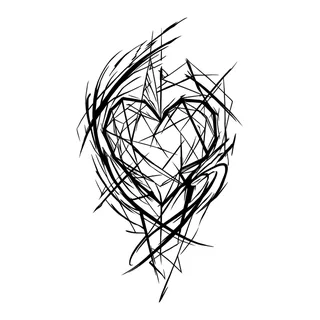 Black and white linework tattoo design, outline stencil for a spine tattoo