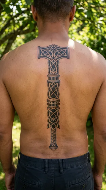 Tattoo on the spine