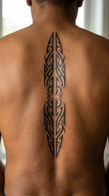Tattoo on the spine