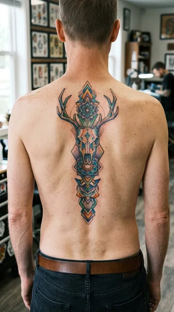 Tattoo on the spine