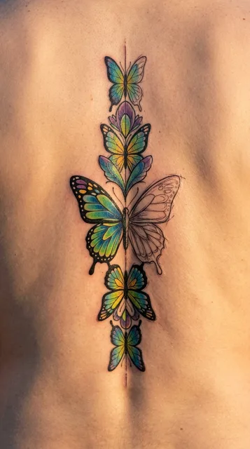 Tattoo on the spine