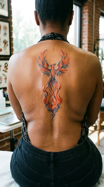 Tattoo on the spine