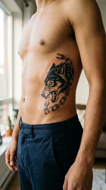 Tattoo on the stomach