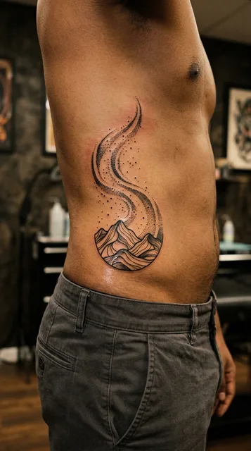 Tattoo on the stomach
