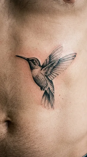 Tattoo on the stomach