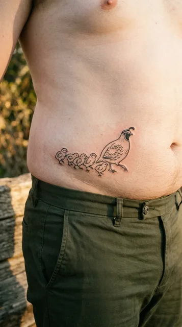 Tattoo on the stomach