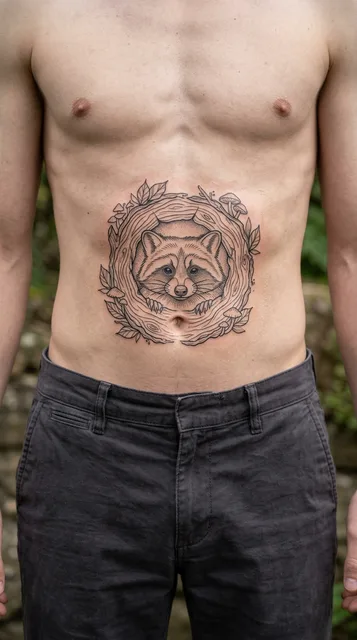 Tattoo on the stomach