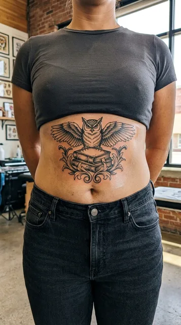 Tattoo on the stomach