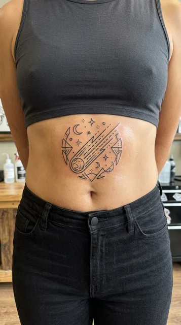Tattoo on the stomach