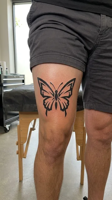 Tattoo on the thigh