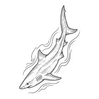 Black and white fine line tattoo design, outline stencil for a wrist tattoo