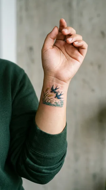 Tattoo on the wrist