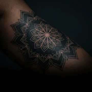 Blackwork tattoo style