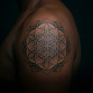Dotwork tattoo style